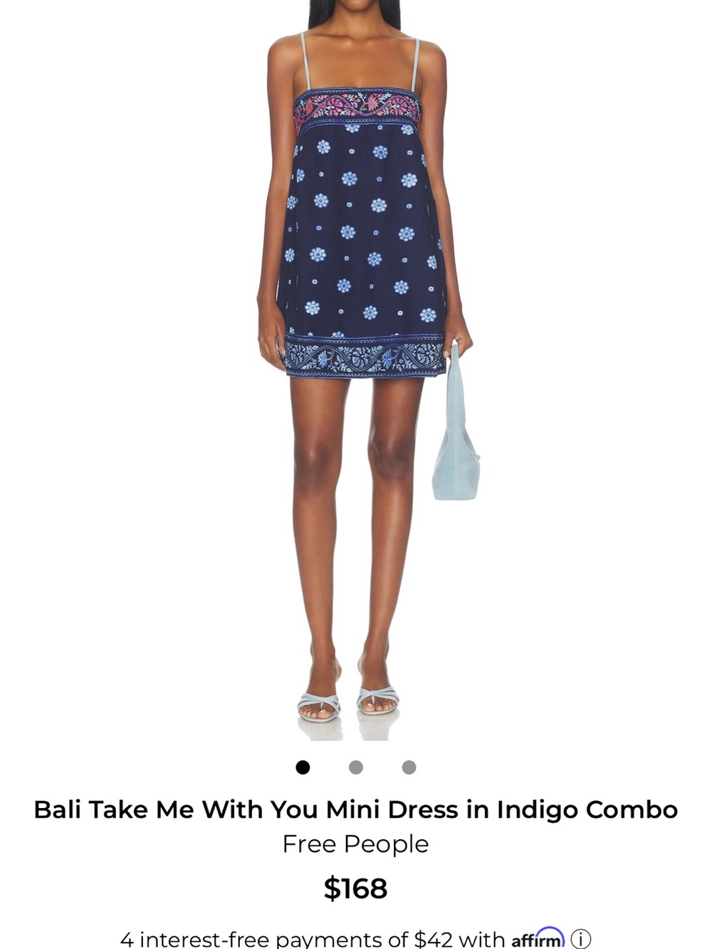 Free People Bali Take Me With You Mini Dress